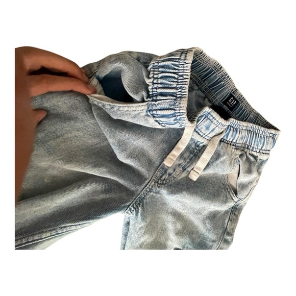 GAP kids Wide-Leg Pull-On Jeans  Cargo Jeans Size M 100% Cotton - Picture 6 of 11